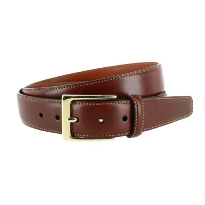 Trafalgar Classic 30mm Cortina Leather Belt In Honey Maple
