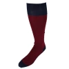 Trafalgar Clayton Birdseye Over The Calf Mercerized Cotton Socks In Red