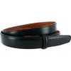 Trafalgar Cortina Leather 25mm Compression Belt Strap In Black