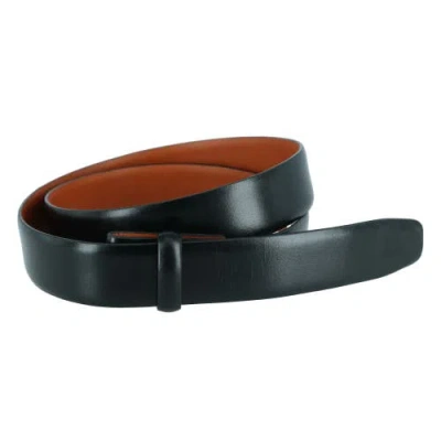 Trafalgar Cortina Leather 30mm Compression Belt Strap In Black