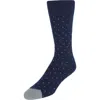 Trafalgar Croix Polka Dot Patterned Mid-calf Merino Wool Socks