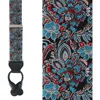Trafalgar Enzo Exploded Floral Silk Button End Suspenders In Multiple Colors