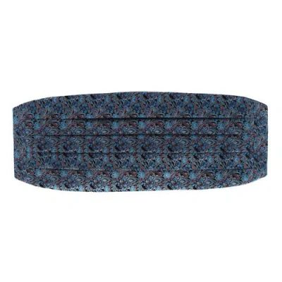Trafalgar Enzo Exploded Floral Silk Cummerbund In Multiple