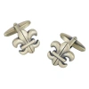 Trafalgar Fletcher Fleur-di-lis Novelty Cufflinks In Anti-brass