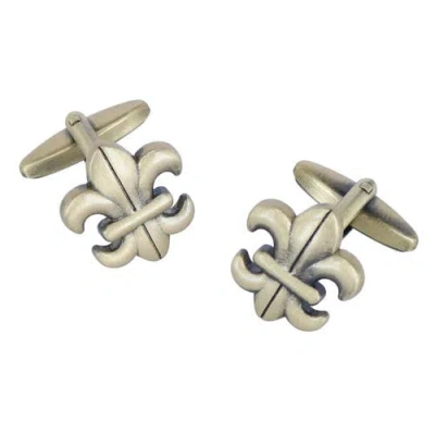 Trafalgar Fletcher Fleur-di-lis Novelty Cufflinks In Neutral
