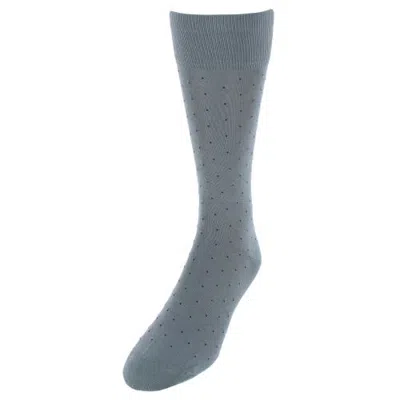Trafalgar Gerald Classic Pin Dot Mercerized Cotton Mid-calf Socks In Multi