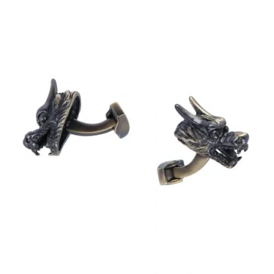 Trafalgar Guardian Of Freedom Dragon Novelty Cufflinks In Silver