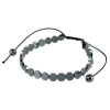 Trafalgar Hawk Metallic Disc Adjustable Bracelet In Gray