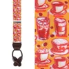 Trafalgar Highly Caffeinated Silk Button End Braces In Brown
