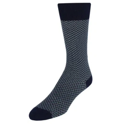 Trafalgar Holden Herringbone Mid-calf Pima Cotton Socks In Multi