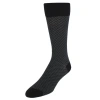 Trafalgar Holden Herringbone Mid-calf Pima Cotton Socks
