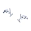 Trafalgar Hole In One Golf Clubs Novelty Cufflinks In Silver