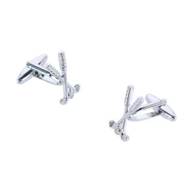 Trafalgar Hole In One Golf Clubs Novelty Cufflinks In Silver