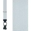 Trafalgar The Hudson Brace Suspenders In Silver