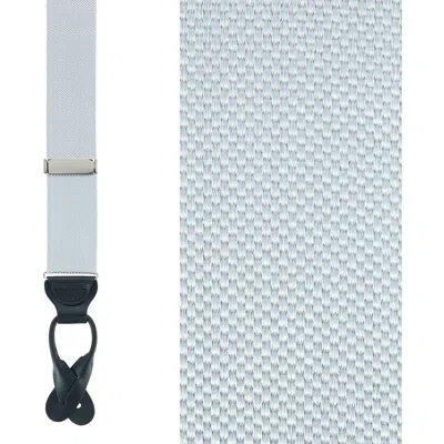 Trafalgar The Hudson Brace Suspenders In Silver