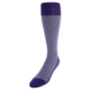 Trafalgar Hunter Merino Wool Herringbone Mid-calf Socks In Purple With Ash