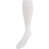 Trafalgar Jasper Mercerized Cotton Ribbed Mid-calf Solid Color Socks In Cream