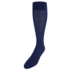 Trafalgar Jasper Ribbed Over The Calf Solid Color Mercerized Cotton Socks In Navy Blue