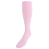 Trafalgar Jasper Ribbed Over The Calf Solid Color Mercerized Cotton Socks In Pink