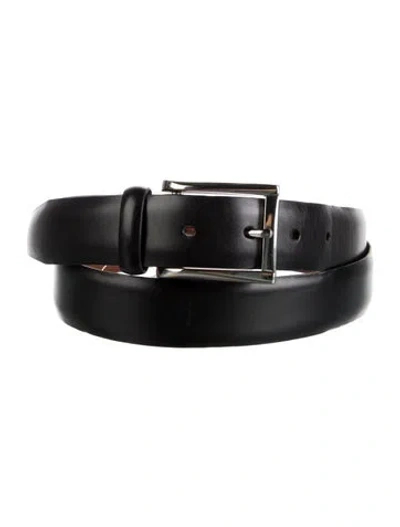 Pre-owned Trafalgar Leather Belt In Black
