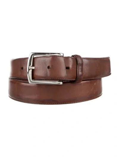 Pre-owned Trafalgar Leather Belt In Brown