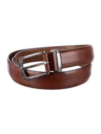 Pre-owned Trafalgar Leather Belt In Brown