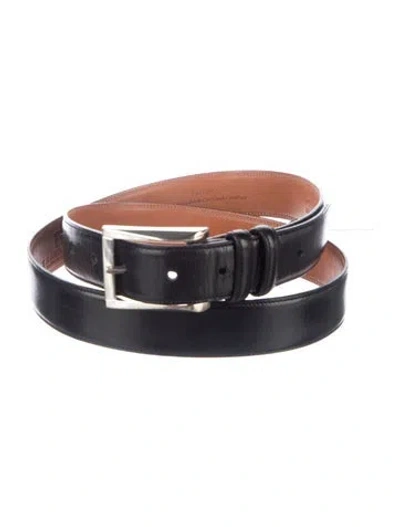 Pre-owned Trafalgar Leather Waist Belt In Black