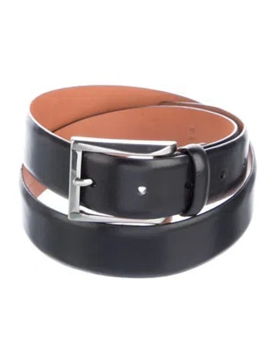Pre-owned Trafalgar Leather Waist Belt In Black