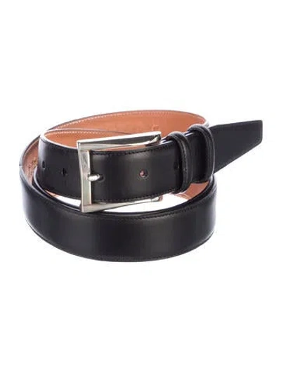 Pre-owned Trafalgar Leather Waist Belt In Black