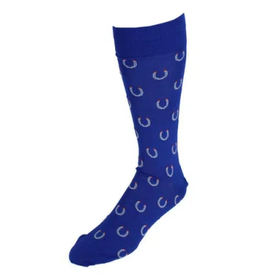 TRAFALGAR TRAFALGAR LUCKY HORSESHOE OVER THE CALF PIMA COTTON NOVELTY DRESS SOCK