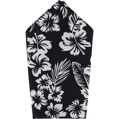 Trafalgar Mana Hawaiian Print Handkerchief In Black