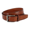 Trafalgar Matisse 35mm Mock Croc Leather Belt In Tan