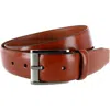 Trafalgar Matteo 35mm Feather Edge Dress Belt In Tan
