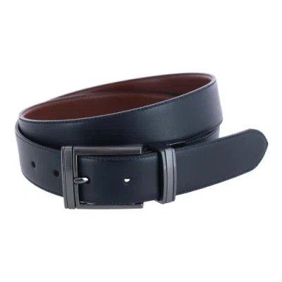 Trafalgar Men's Maverick 32mm Reversible Leather Dress Belt In Black To Brown
