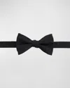 Trafalgar Banbury Pre-tied Silk Bow Tie In Black