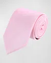 Trafalgar Men's Sutton Big And Tall Silk Tie In Pink