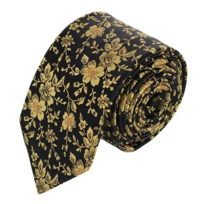 Trafalgar Midas Floral Novelty Silk Necktie In Multi