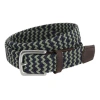 Trafalgar Milton Mixed Weave Limited Run Stretch Golf Belt In Gray