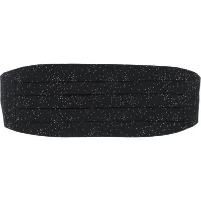 Trafalgar Mystere Metallic Star Light Cummerbund In Black