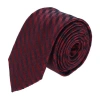 Trafalgar Nathanial Regal Patterned Diagonal Line Silk Business Necktie In Red