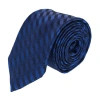 Trafalgar Nathanial Regal Patterned Diagonal Line Silk Business Necktie In Royal Blue
