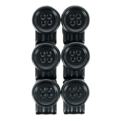 Trafalgar 6-piece No-sew Suspenders Buttons In Black