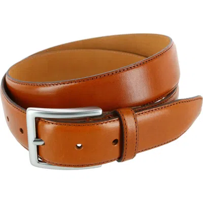 Trafalgar Orion Smooth Calfskin 35mm Dress Belt In Tan