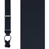 Trafalgar Phoenix 38mm Grosgrain Non Stretch Ribbon Button End Suspenders In Black
