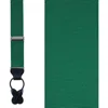 Trafalgar Phoenix 38mm Grosgrain Non Stretch Ribbon Button End Suspenders In Dark Green