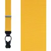 Trafalgar Phoenix 38mm Grosgrain Non Stretch Ribbon Button End Suspenders In Gold