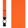 Trafalgar Phoenix 38mm Grosgrain Non Stretch Ribbon Button End Suspenders In Pumpkin