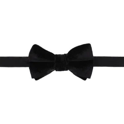 Trafalgar Poirot Velvet Solid Colored Bow Tie