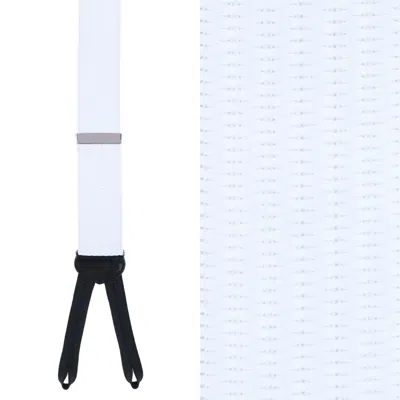 Trafalgar Regal 35mm Vertical Striped Formal End Braces In White