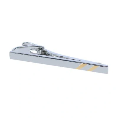 Trafalgar Men's Two-tone Tie Bar In Silver